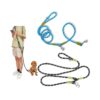 Crossbody Dog Leash with Multiple Uses for Small to Large Dogs with Reflective Strips