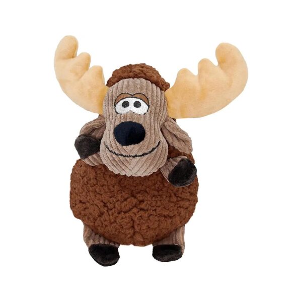 Cuddly Moose Plush Toy with Double Layered Construction and S