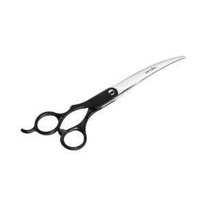 Curved Shears for Pet Grooming Professionals Working with Poodles