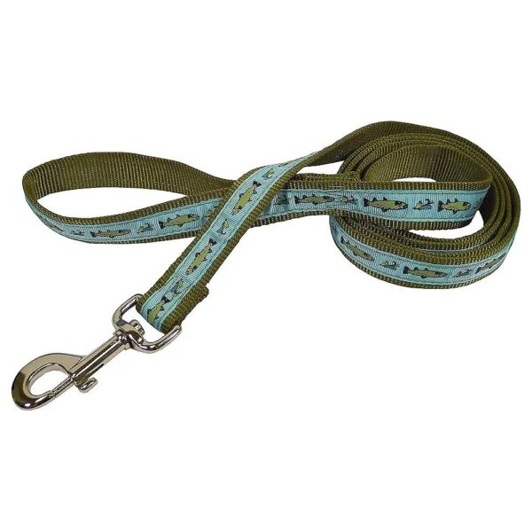 Custom Dye Nylon Lead with Swivel Snap, Nylon Material, and All-Ways Adjustable Collar