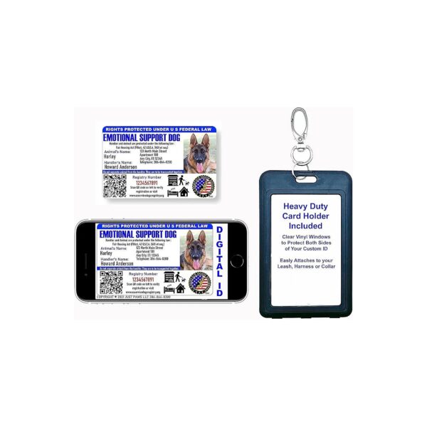 Custom Emotional Support ID Cards with Unique Security Seals