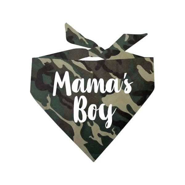 Custom Printed Camouflage Dog Bandana One Size for Small to Large Breeds