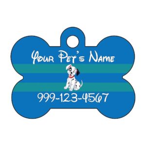 Customizable Blue Metal Dog Tag for Your Beloved Pet