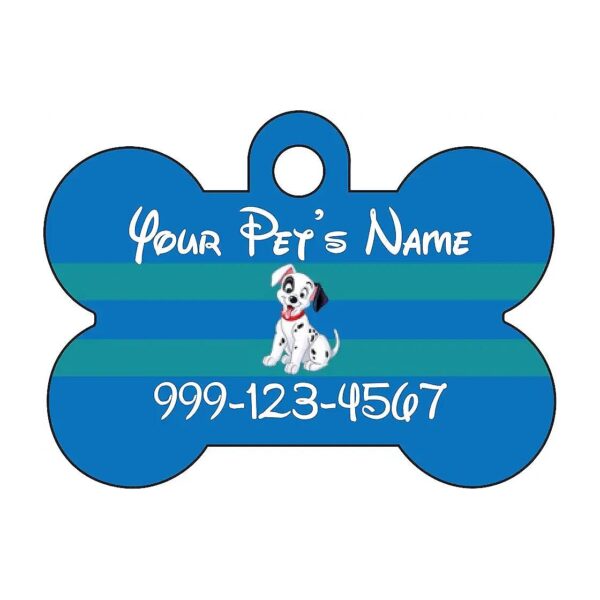 Customizable Blue Metal Dog Tag for Your Beloved Pet