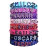 Customizable Croco PU Leather Dog Collars with Rhinestones and Engraved Names