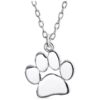 Customizable Dainty Dog Cat Pet Kitten Puppy Paw Print Pendant Necklace for Teen Girls