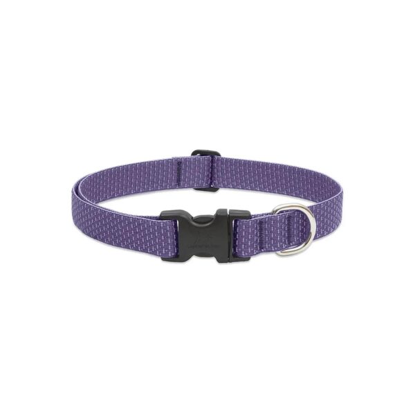 Customizable Dog Collar in Lilac Color, Adjustable for 12-20-Inch Necks