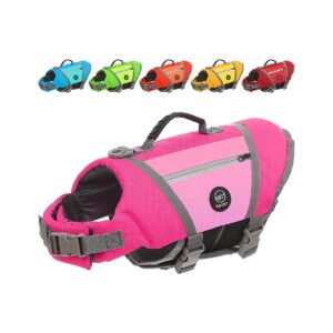 Customizable Dog Life Vest with Reflective Strips and Pockets for Any Weather Condition