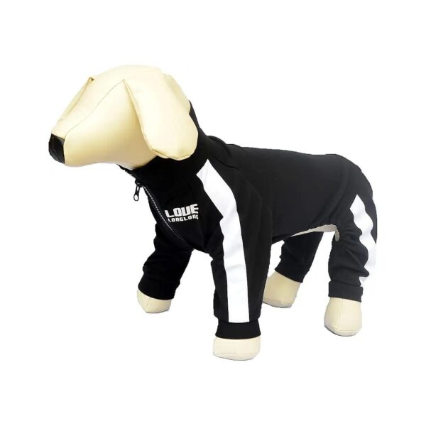 Customizable Dog Sweatshirt for Small Medium Large Dogs High-Quality Fabric Size M Black