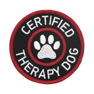 Customizable Embroidered Patch for Dogs with Hook and Loop Fastener System