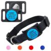 Customizable GPS Pet Collar with AirTag Holder for Dogs and Cats