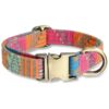 Customizable Metal Buckle Dog Collar for Small Medium Boy Girl