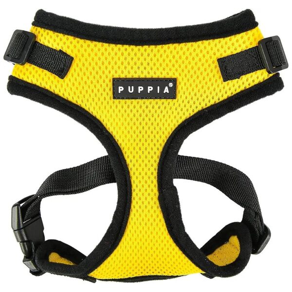 Customizable No Pull No Choke Dog Harness with Adjustable Neck and Chest Yellow Medium