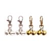 Customizable Pet Bells, 4 PCS, Gold and Silver, Stainless Steel, for Dog and Cat Collars