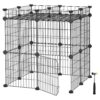 Customizable Pet Playpen with Storage and Zip Ties for Small Animals Indoor Use