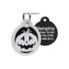 Customizable Pet Tag with Glow-in-the-Dark Silencer and 4 Lines of Laser-Engraved Text