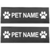 Customizable Polyester Patches for Dog Harness Vests with Velcro Attachment