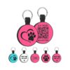 Customizable Silicone Pet ID Tags with GPS Location Alerts