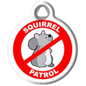 Customizable Squirrel Patrol Dog Tag with Unique ID Information