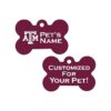 Customizable Texas A&M Aggies Pet ID Tag for Your Beloved Pet