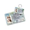 Customized Informational Pet Driver License Card and ID Tag for Dogs and Cats