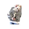 Cute Black Pet Hoodie for Small Breed Dogs with Cute Animal Print