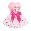 Cute Bowknot Dog Dress for Small Dogs Girl Puppy Outfit