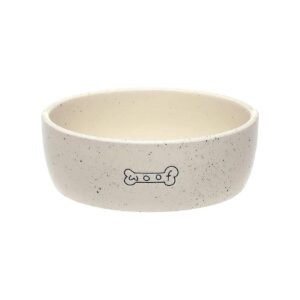 Cute Ceramic Dog Pet Bowl for Dry Food, Wet Food, and Water