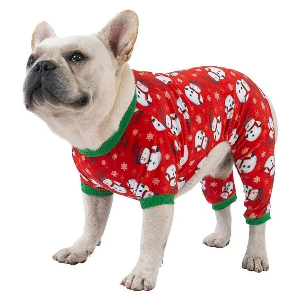 Cute Christmas Sweater Gifts for Small Dogs with Open Belly Design