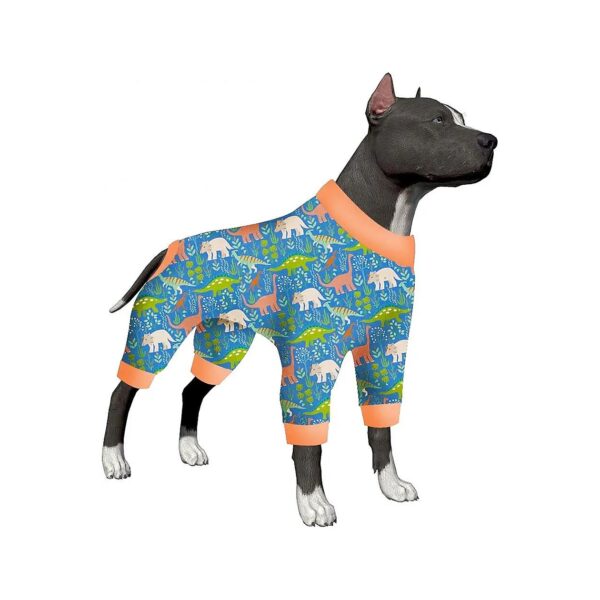 Cute Dinosaur Print Dog Onesie for Medium to Large Breed Dogs