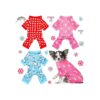 Cute Dog Apparel 3-Piece Bodysuit Set for Small Medium Large Dogs