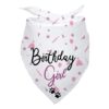 Cute Dog Birthday Girl Bandana for Large Puppies with Unique Design