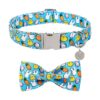 Cute Egg-Shaped Bow Tie Collar for Small Girls and Boys Dogs in Cotton Fabric