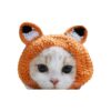 Cute Handmade Knitted Fox Pattern Pet Hat for Cat and Dog