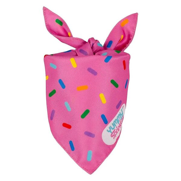 Cute Medium Pink Dog Bandana for Boy and Girl Dogs