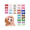 Cute Pet Accessories for Small Dogs with Ribbon and Rubber Bows