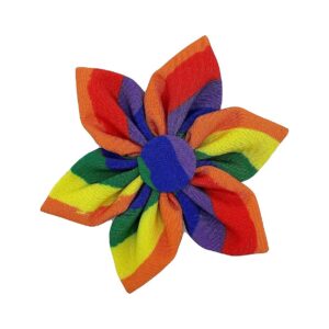 Cute Pet Collar Pinwheel Accessories for Equality Lovers Dogs and Cats Velcro Closure