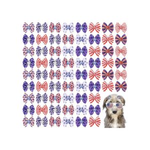 Cute Pet Hair Accessories, 90 Pcs Dog Hair Bows with Rubber Bands, Classic Style