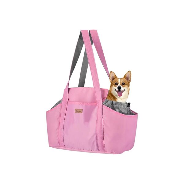 Cute Pink Pet Purse with Safety Tether for Small Dogs and Cats