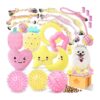 Cute Pink Puppy Toys - Soft Chew Toys for Teething Puppies with Squeaky Plush Toys