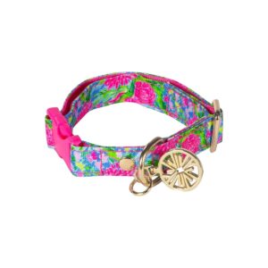 Cute Puppy Dog Collar with Adjustable Fit and Vibrant Lilly Pulitzer Print