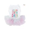 Cute Puppy Princess Dress with Hairpin and Tutu Skirt for Small Dogs Girl