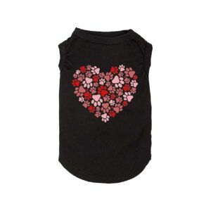 Cute Sports Shirts for Small to Large Dogs 4-70Ibs Hearts Print Valentine's Day Gift Wear