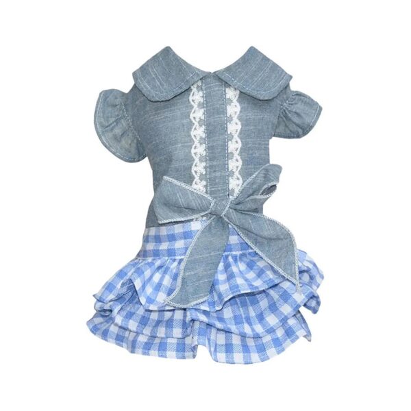 Cute and Cheerful Dog Dresses with Bubble Bowknot Skirt for Small Medium Sized Dogs