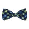 Cute and Comfortable Navy Check Bow Tie with Velcro Closure for Dogs and Cats