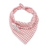 Cute and Durable Plaid Dog Bandanas in Cotton Fabric for Small to Medium Large Breed Dogs