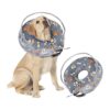 Cute and Functional Dog Cone for Small Medium and Large Dogs with Adjustable Buckle