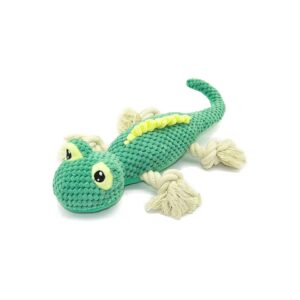 Cute and Soft Lizard Squeaky Toy for Small to Medium Dogs Dental Cleaning and Training