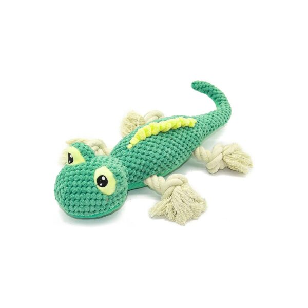 Cute and Soft Lizard Squeaky Toy for Small to Medium Dogs Dental Cleaning and Training