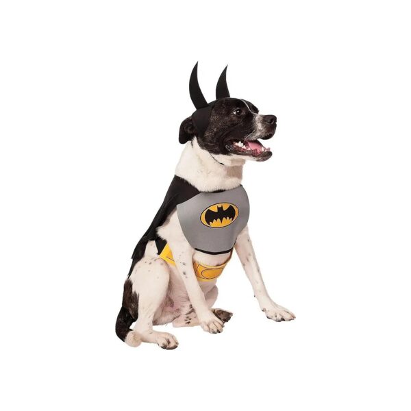 DC Batman Pet Costume with Neck 5 Girth 20 Back 15 for Medium Dogs